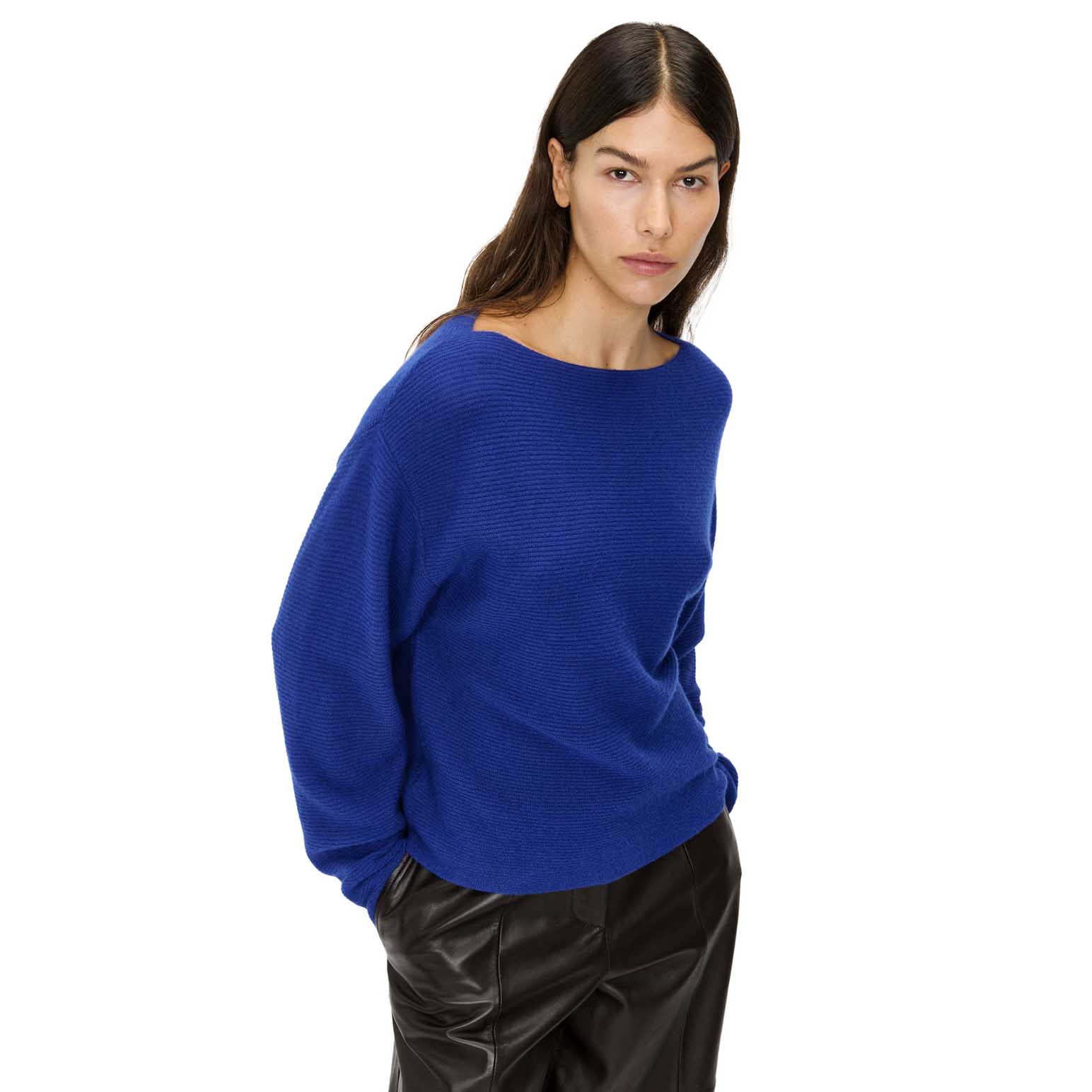 Veronika Maine Slash Neck Kimono Sleeve Knit